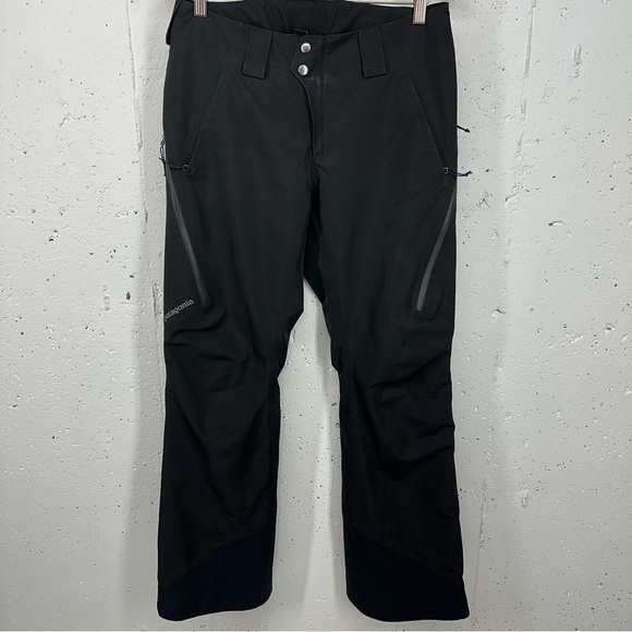 Patagonia Women’s Small Powder Town Black Gore-Tex Insulated Winter Pants READ - Picture 1 of 15